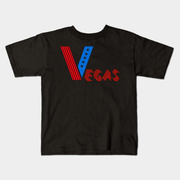 Vegas USA Kids T-Shirt by IBMClothing